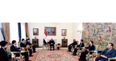 توافق مصري ـ صيني على تطوير «الشراكة الاستراتيجية» بين البلدين