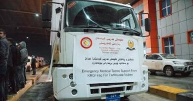 قافلة مساعدات من كردستان العراق لإغاثة ضحايا الزلزال