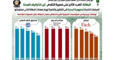 مصر تؤكد تراجع البطالة مستشهدة بـ«إشادات دولية»