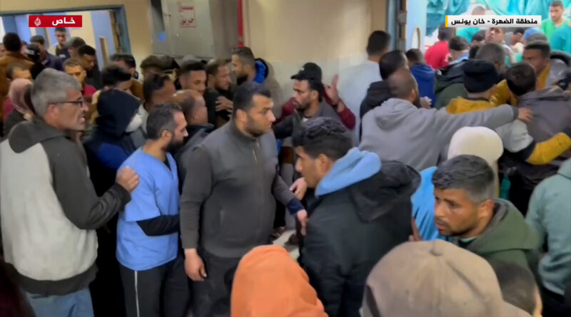 قصف إسرائيلي مكثف يخلف شهداء ومصابين غربي خان يونس