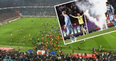 بالفيديو.. ملعب في الدوري التركي يتحول لحلبة مصارعة