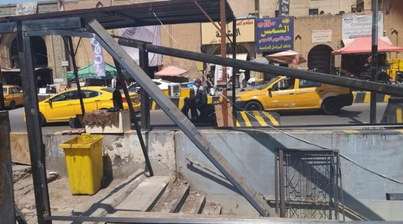 تاجر يسطو على "نفق عمومي" في بغداد ويحيله لمخزن أحذية